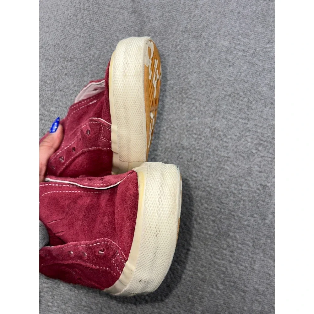 Converse Golf Le Fleur Sneakers M7 W9 Burgundy Red Low Top Suede Floral Rhubarb - Picture 7 of 11